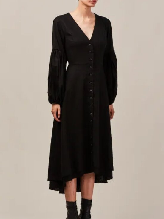Sisters of the Black moon Dresses & Skirts - Black Zinnia Sisters of the black moon button front dress - s